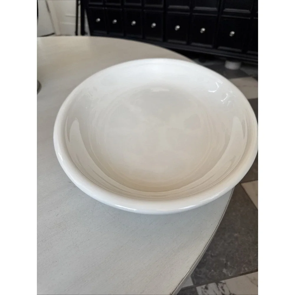 Sur La Table Large Oval Serving Platter White Eartenware 19.25 x 14 Inches
